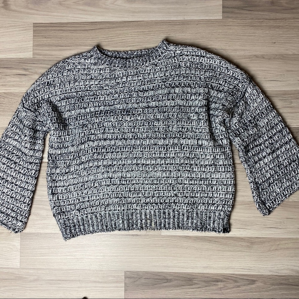 Volcom Black White Knit Sweater